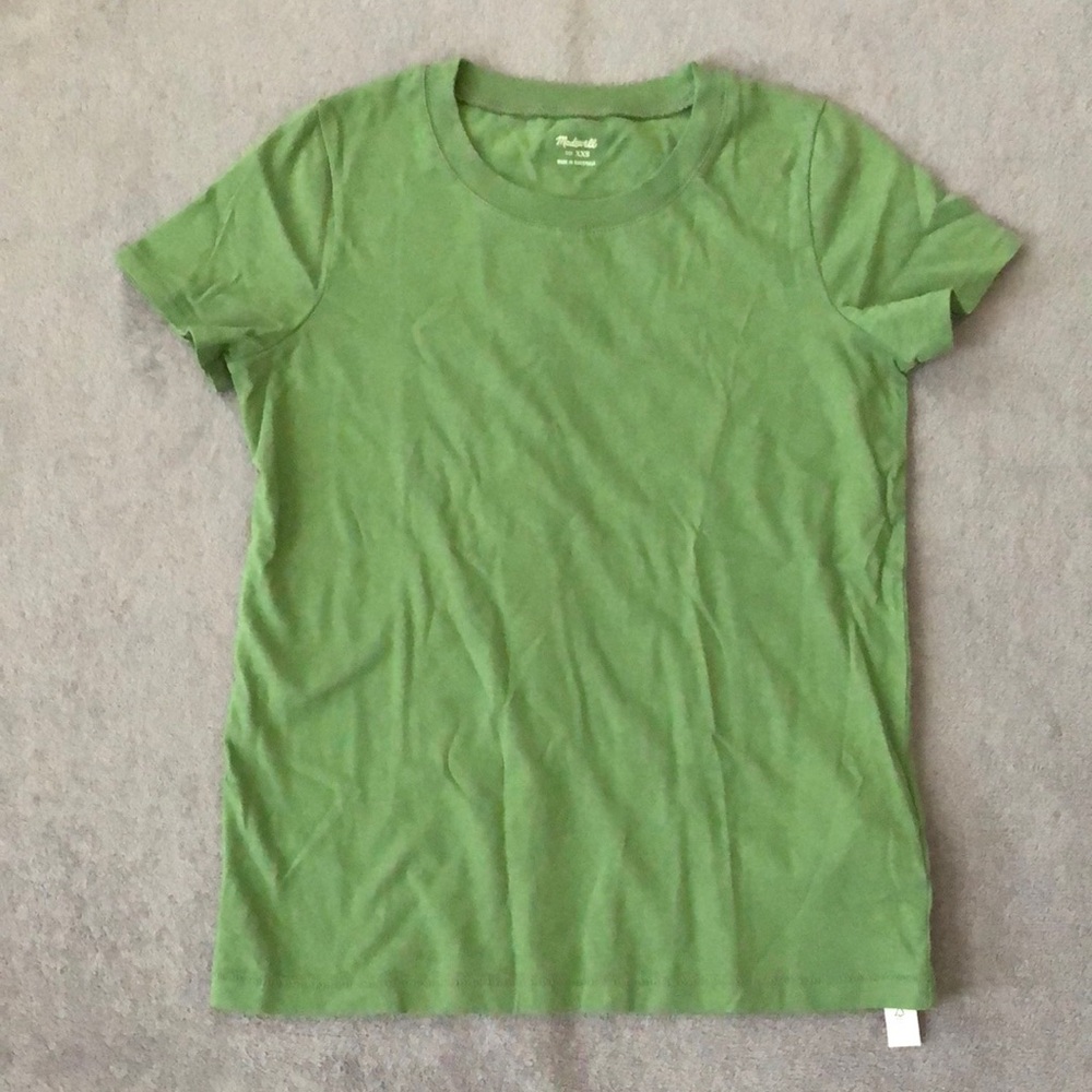 Madewell Green Northside Vintage Tee Sweet Basil XXS T-shirt NWT